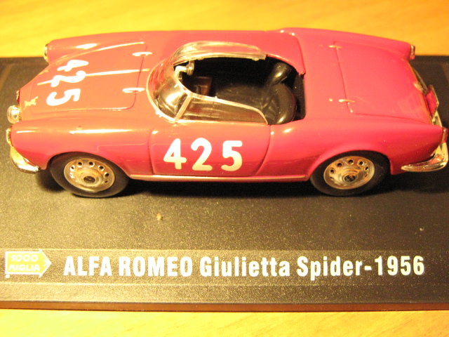 Hachette 1000 Miglia Alfa Romeo Giulietta Spider fabiodipa collection