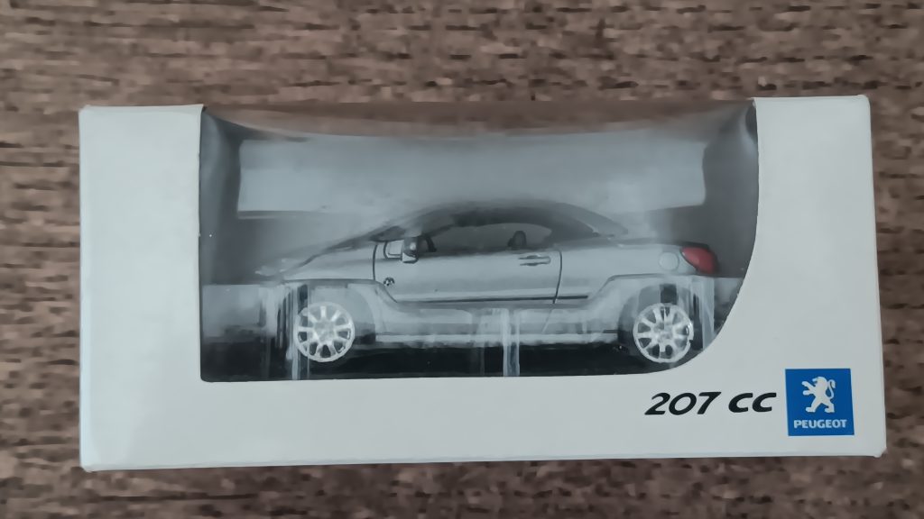 Norev 3 inchs Peugeot 207 CC Nicolas FORGET collection