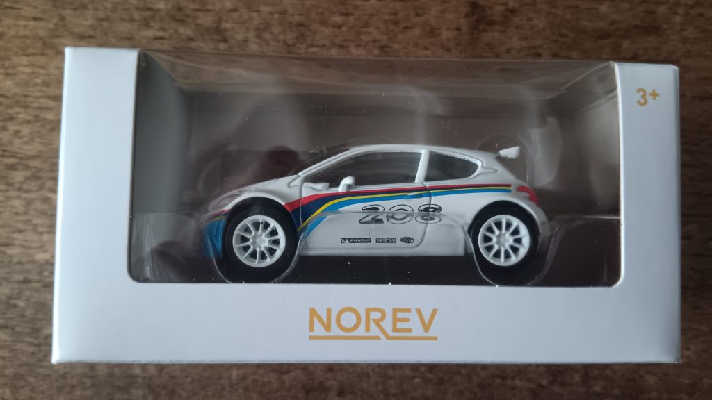 Norev 3 inchs Peugeot 208 T16 Nicolas FORGET collection