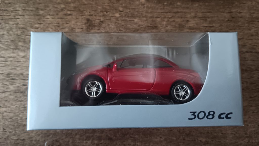 Norev 3 inchs Peugeot 308 CC Nicolas FORGET collection